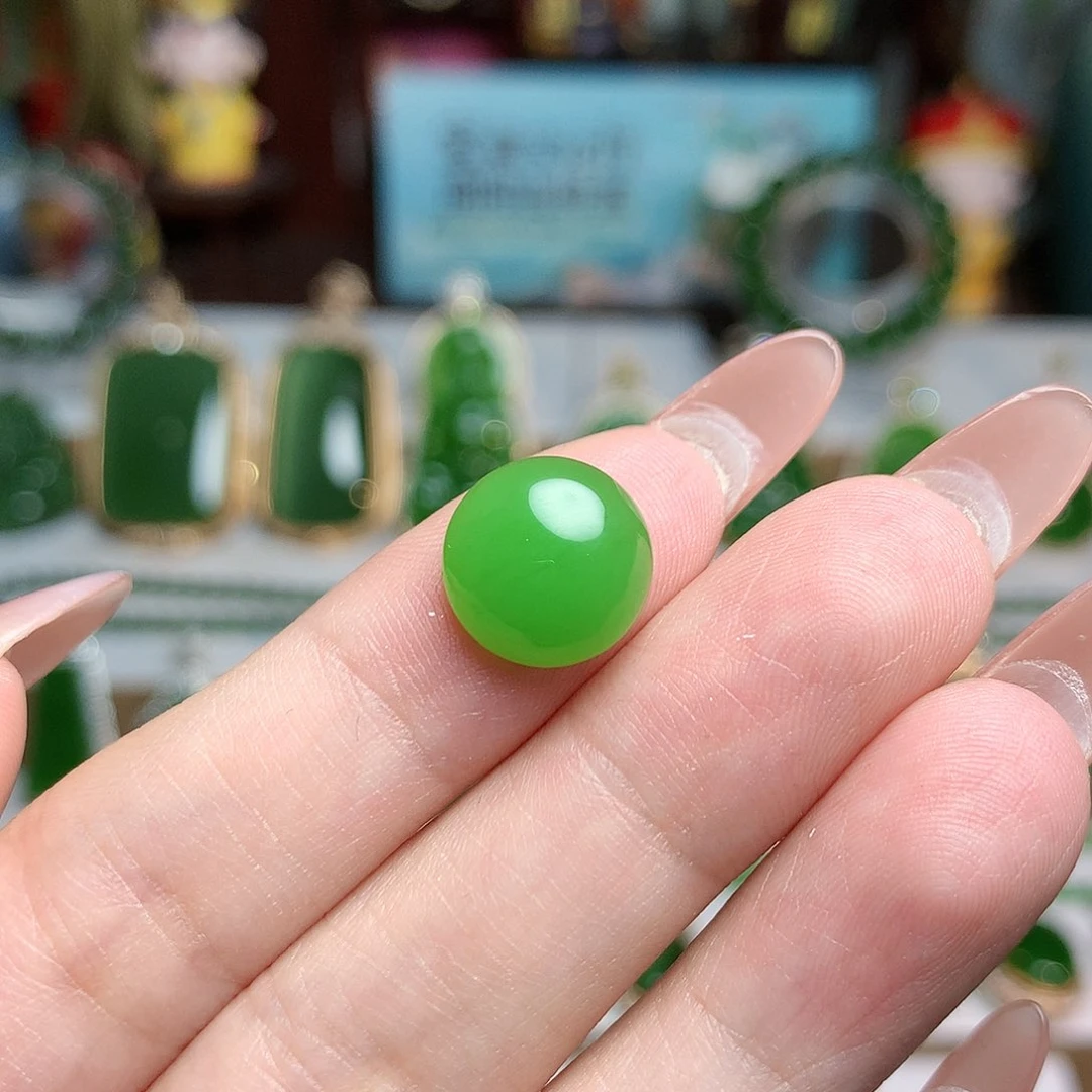 和田玉（碧玉）戒指未镶嵌点**果