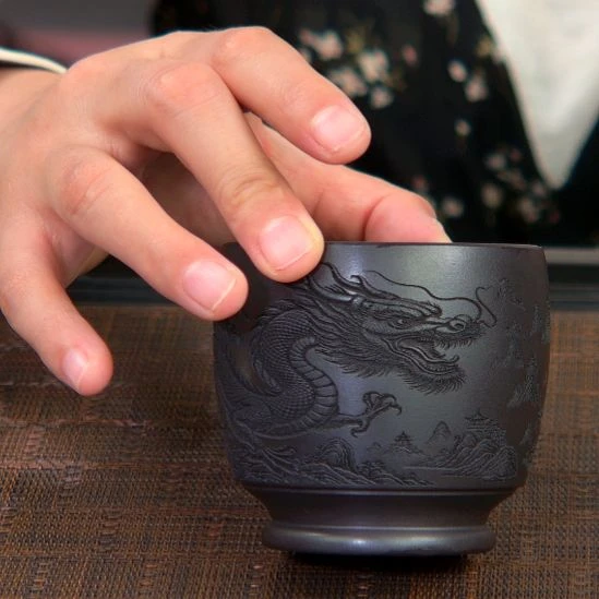 紫砂茶杯高货放漏