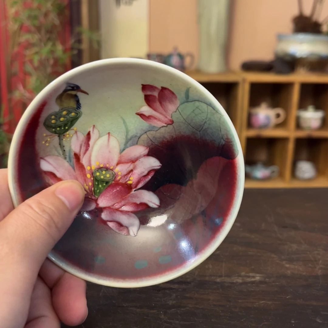 柴烧手工手绘陶瓷