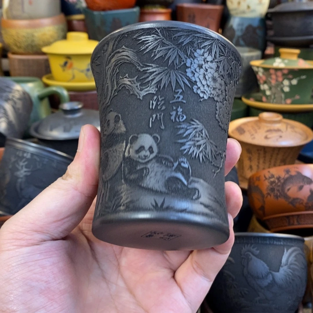 紫砂公道杯宜兴全手工紫砂杯