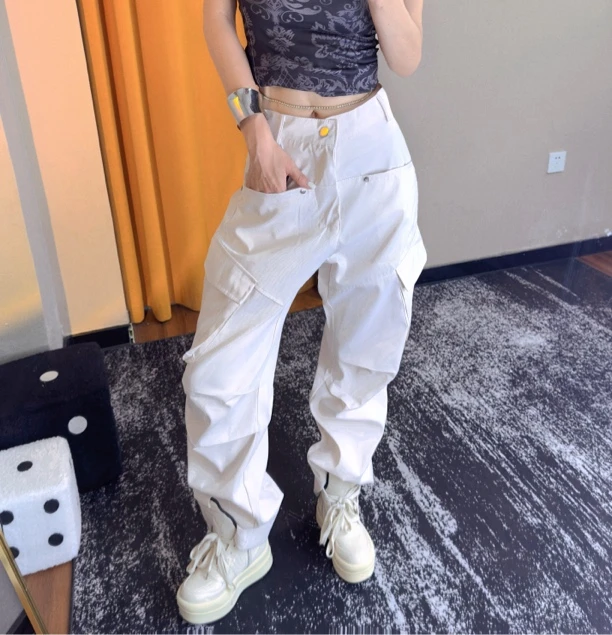 成人款夏季薄款美式长裤（想拖地需要拍大）