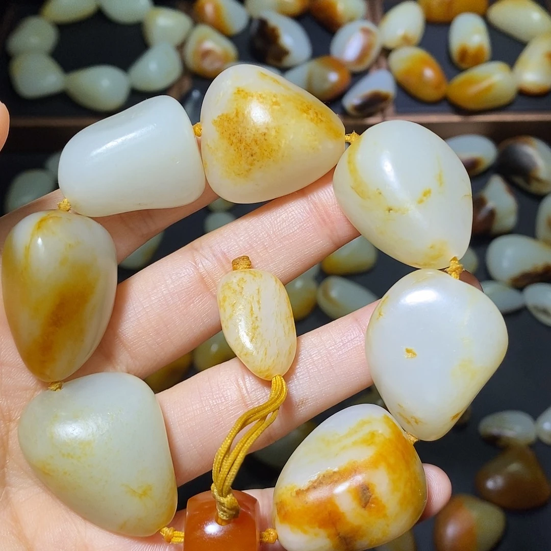 和田玉未镶嵌手链