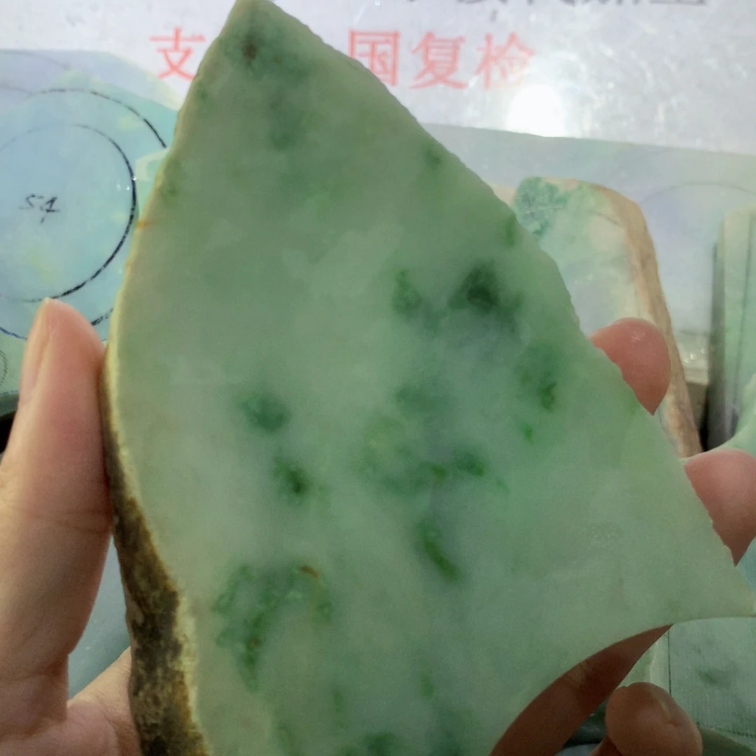 裸石翡翠炊****长天然缅甸a货10
