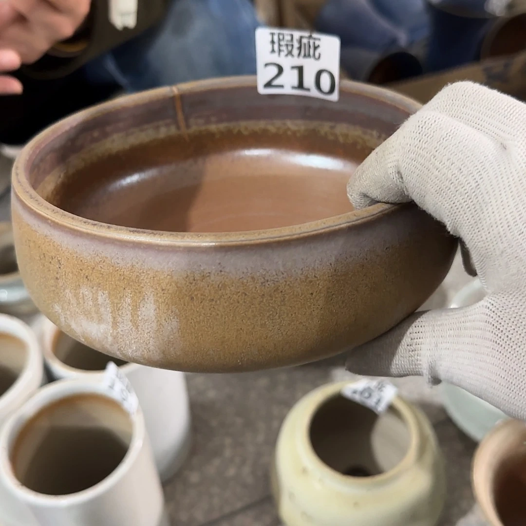 瓷片景德镇手工花盆