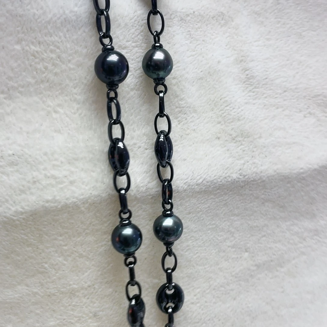 海水珍珠颈饰银S925镶嵌