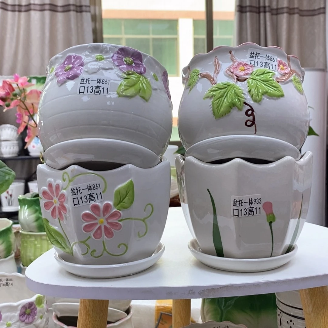 @夏西陶瓷花盆@@5861