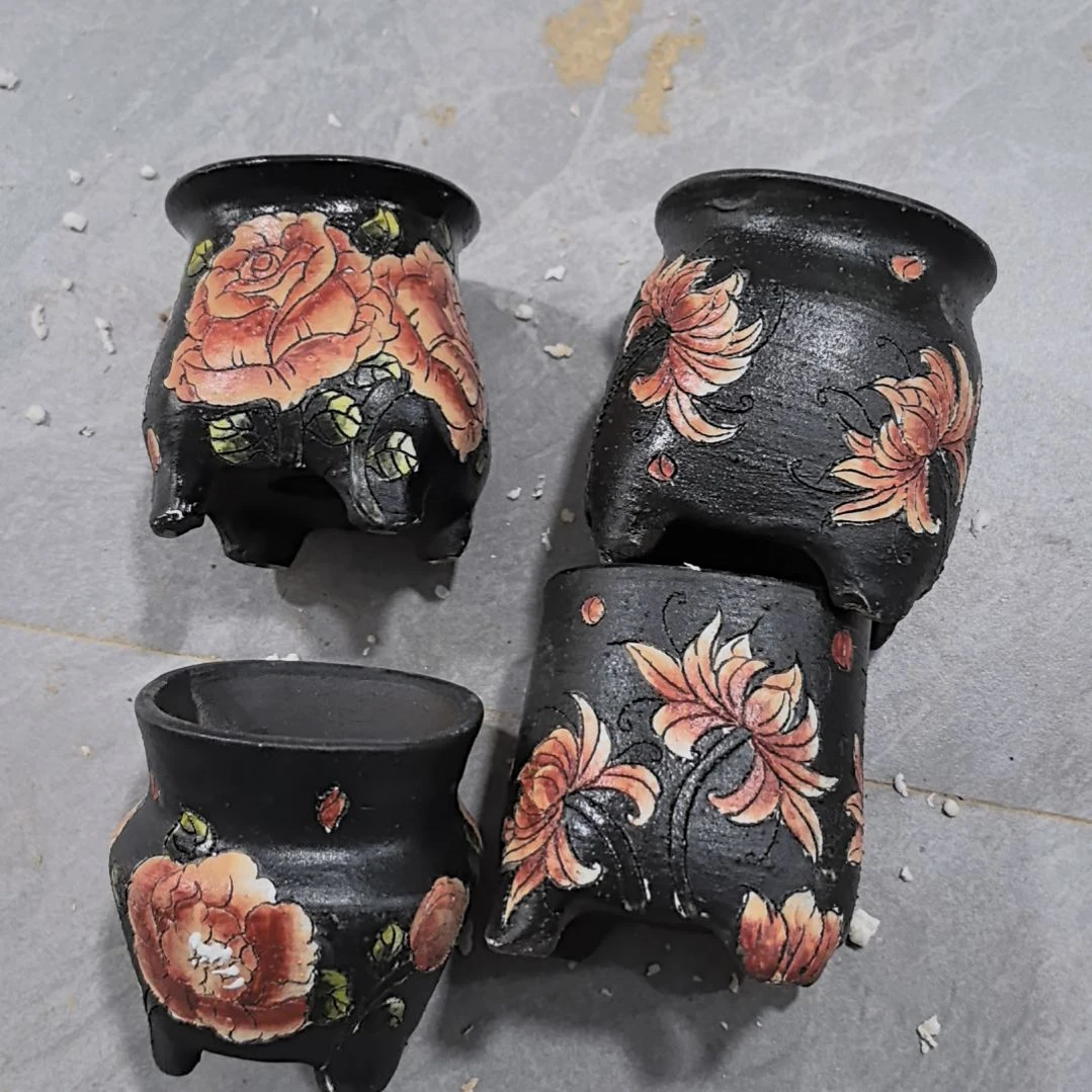 简****花盆红泥景德镇花盆