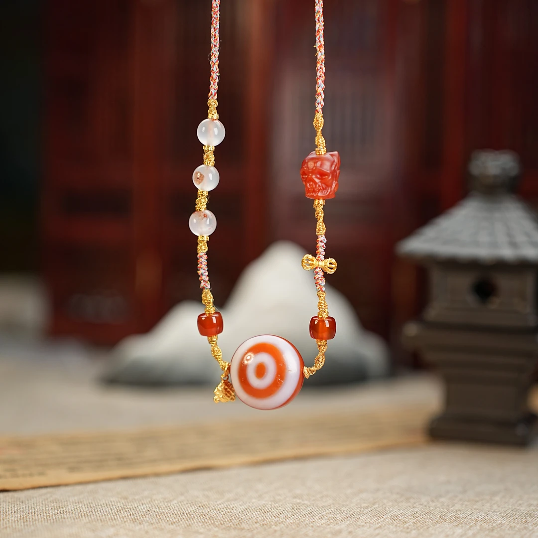 W【观澜珠宝】玛瑙项链 复古民族风藏式吊坠 多样发其一 939