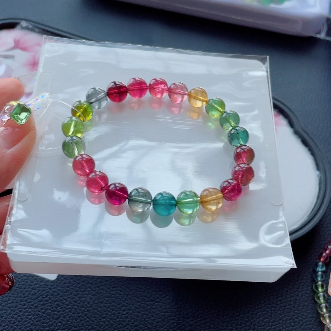 未镶嵌手链碧玺8.5mm左右