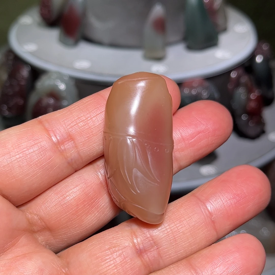 玛瑙/玉髓未镶嵌颈饰节节高升