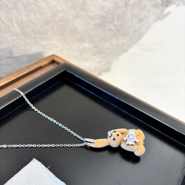铜合金项链 棕色兔子项链XL3602
