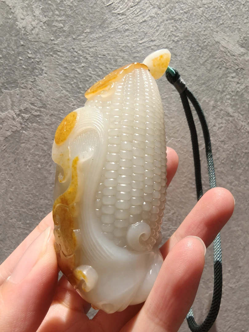 新疆和田玉 手把玉米