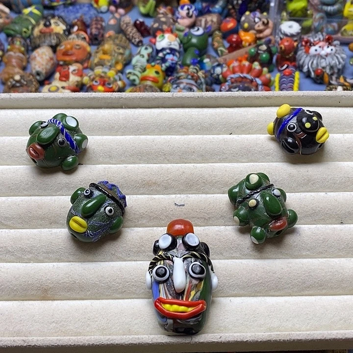 颈饰玻璃搞怪的一套038