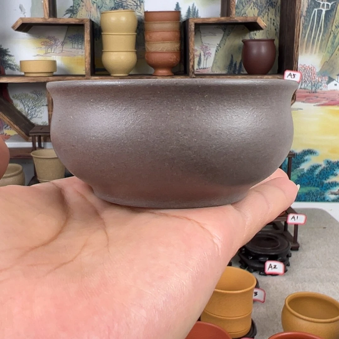 紫砂茶杯拙器甄选，纯原本矿。
