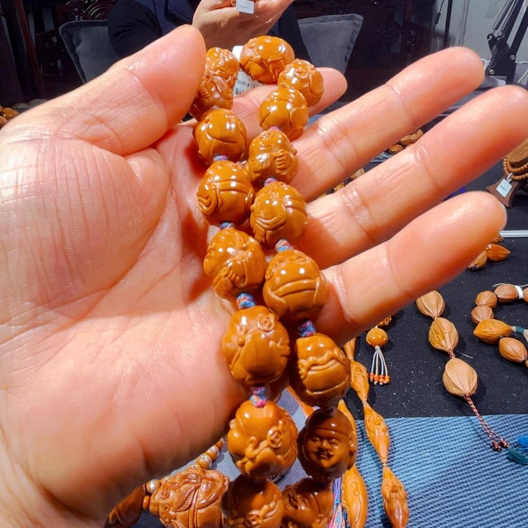 吊坠橄榄核财神手串