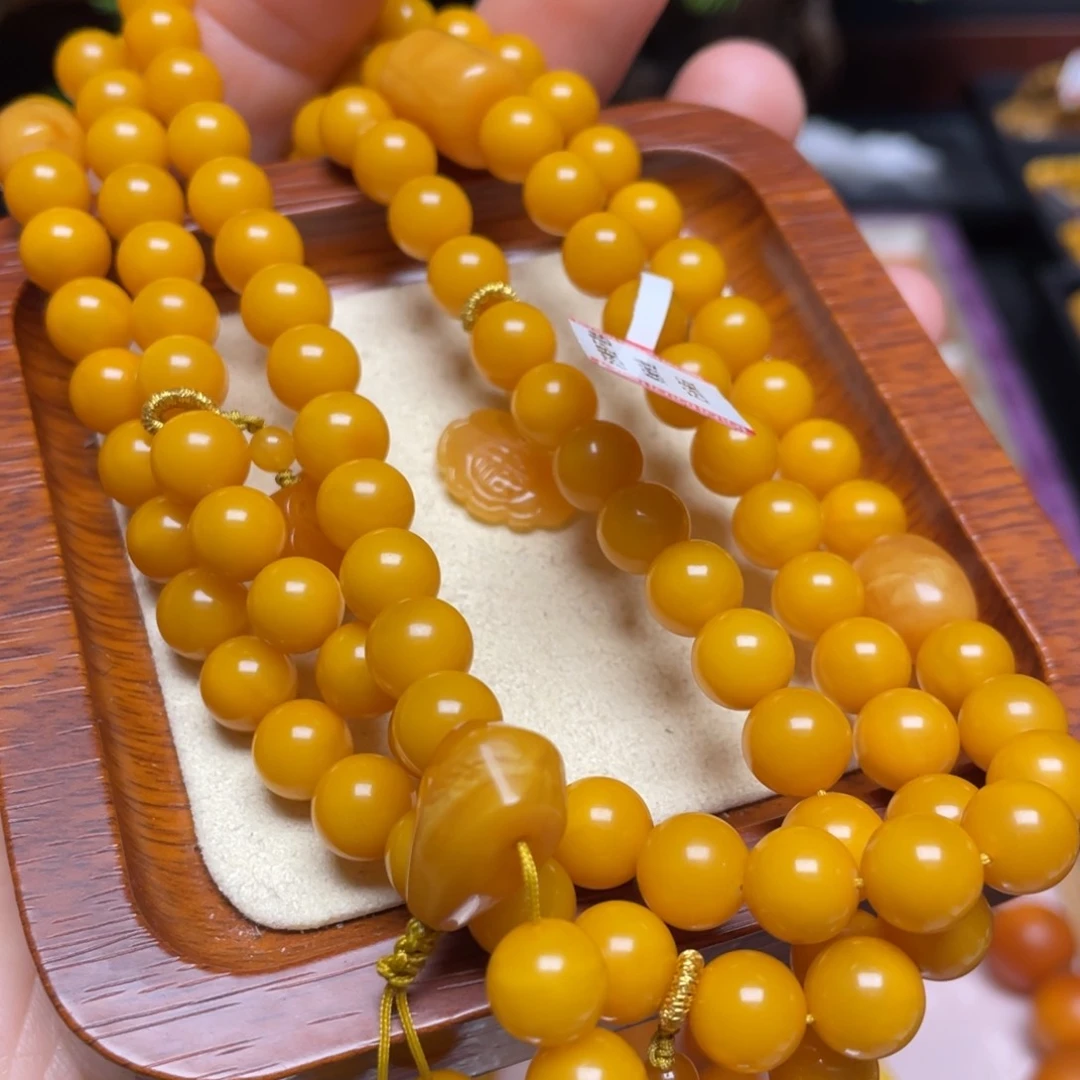 蜜蜡手链未镶嵌手串