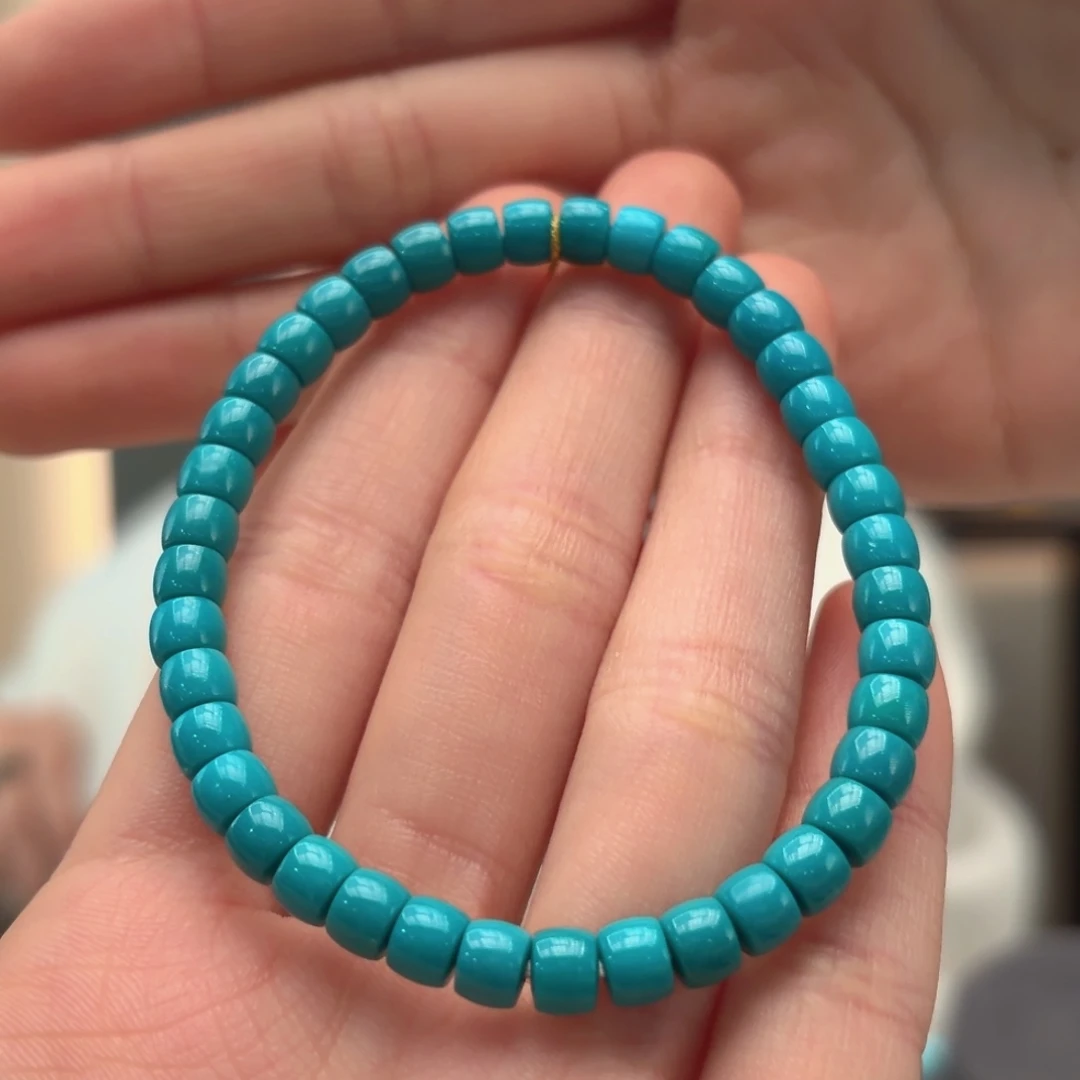 绿松石18K金镶嵌颈饰