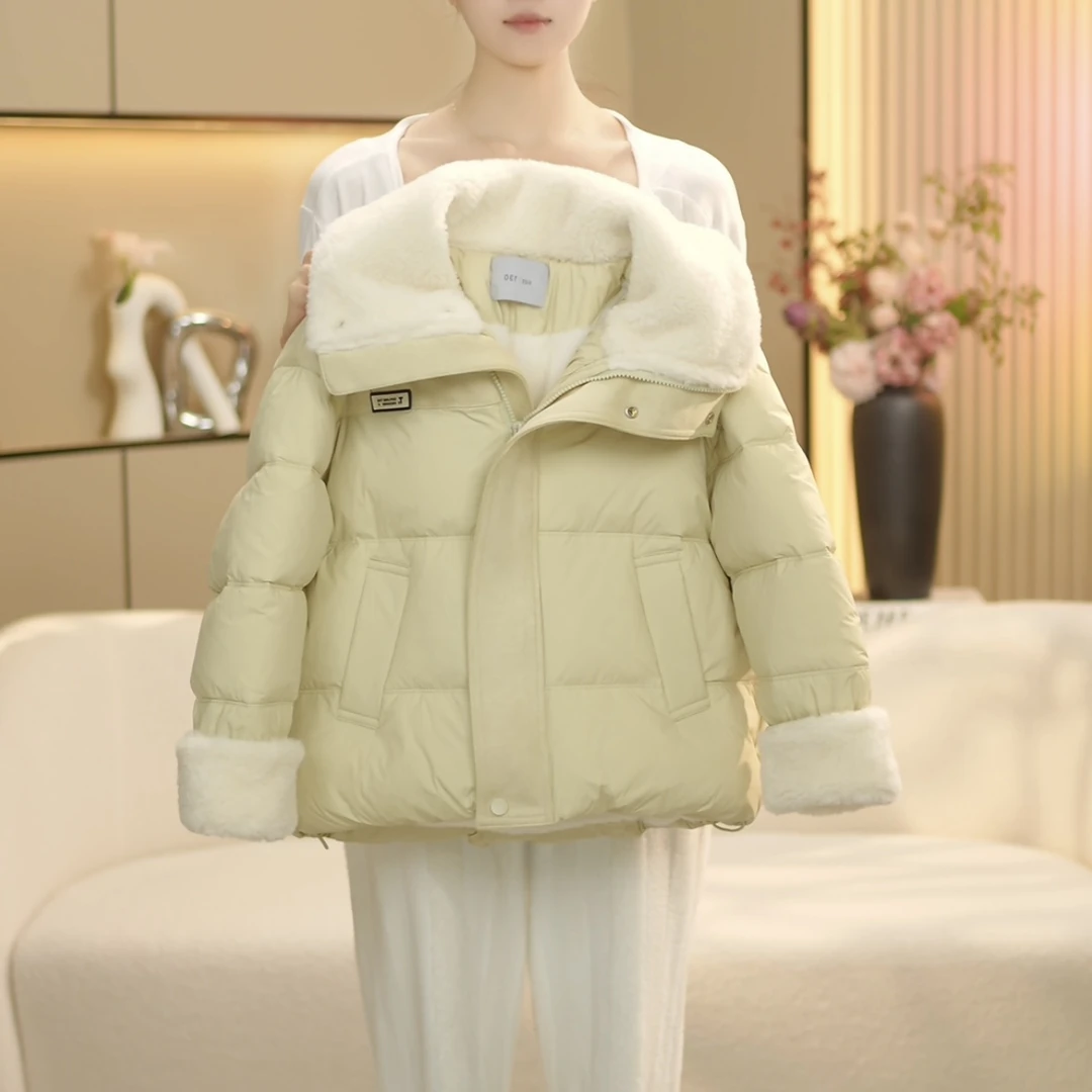 女童新款2024冬季韩版百搭加棉加厚棉服外套-Y3967