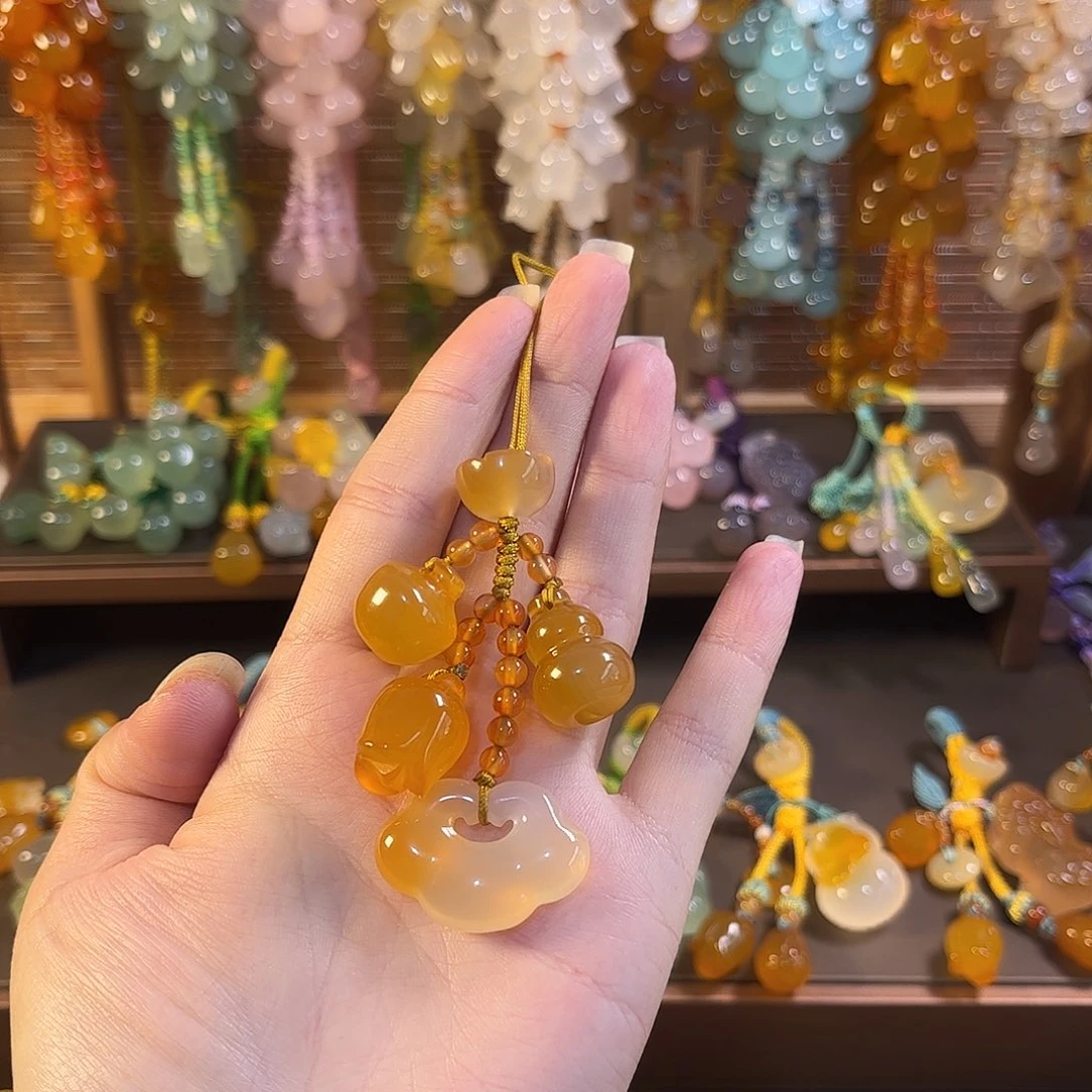 玛瑙/玉髓未镶嵌车挂