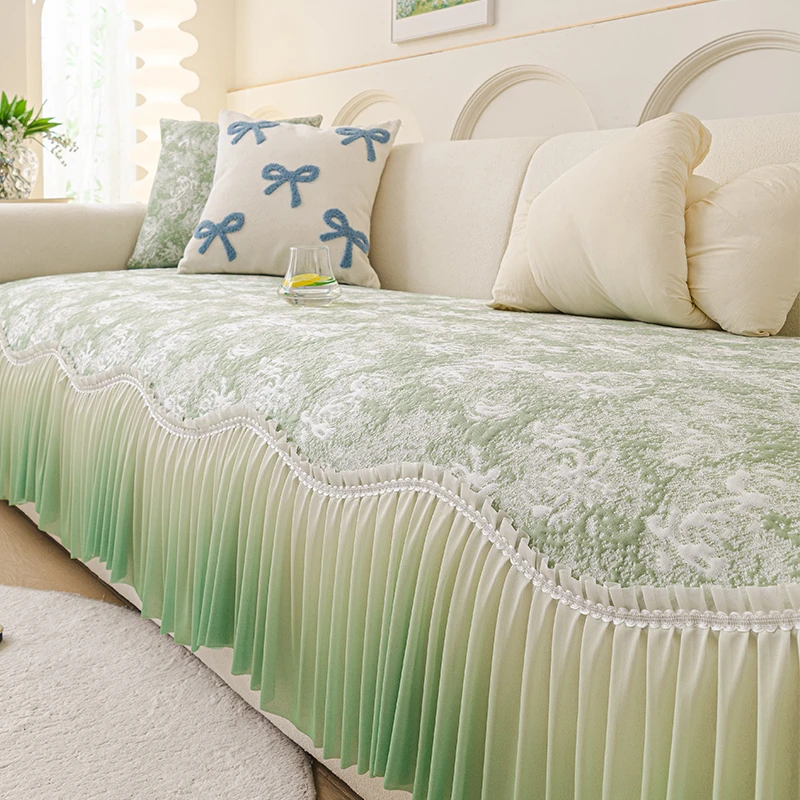 索菲娜法式夏季沙发垫冰丝凉席垫2025新款轻奢高级感沙发坐垫套罩