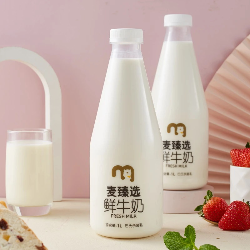 麦臻选鲜牛奶 1L*2