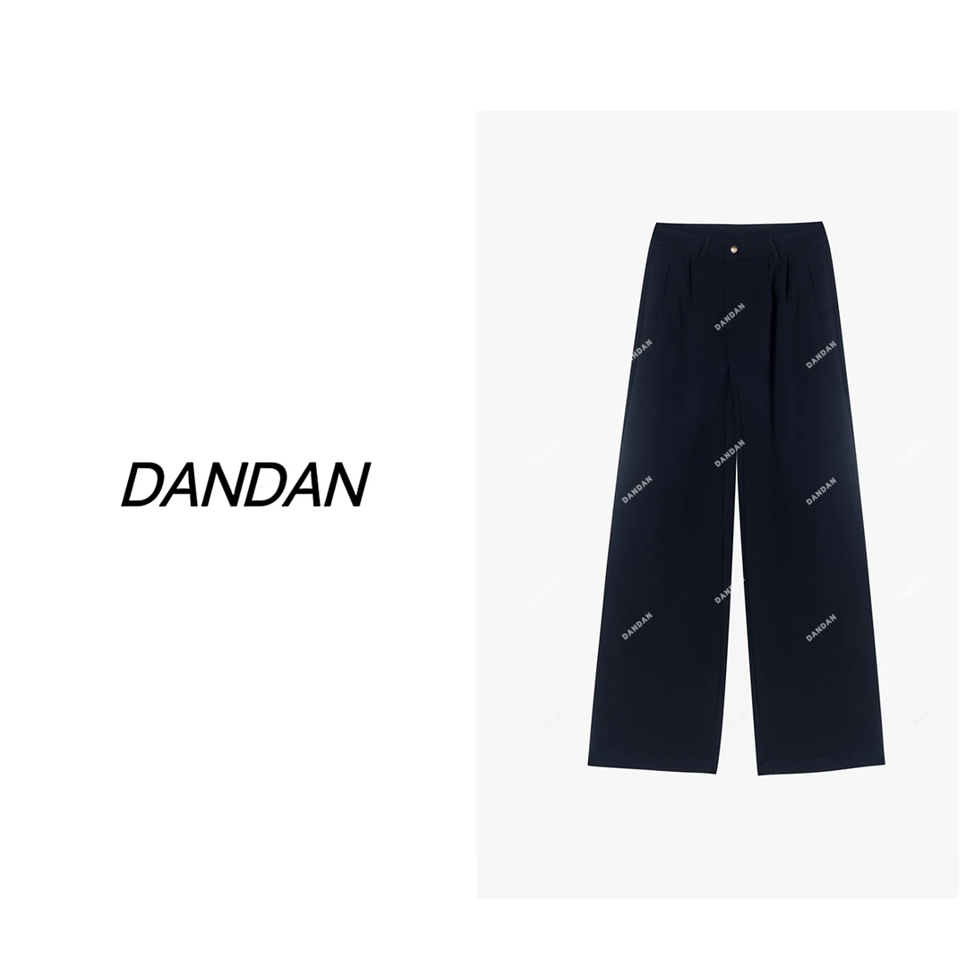 『QIN』升级冰感纱夏季新款薄款冰感长裤直筒裤老钱风松弛感女装