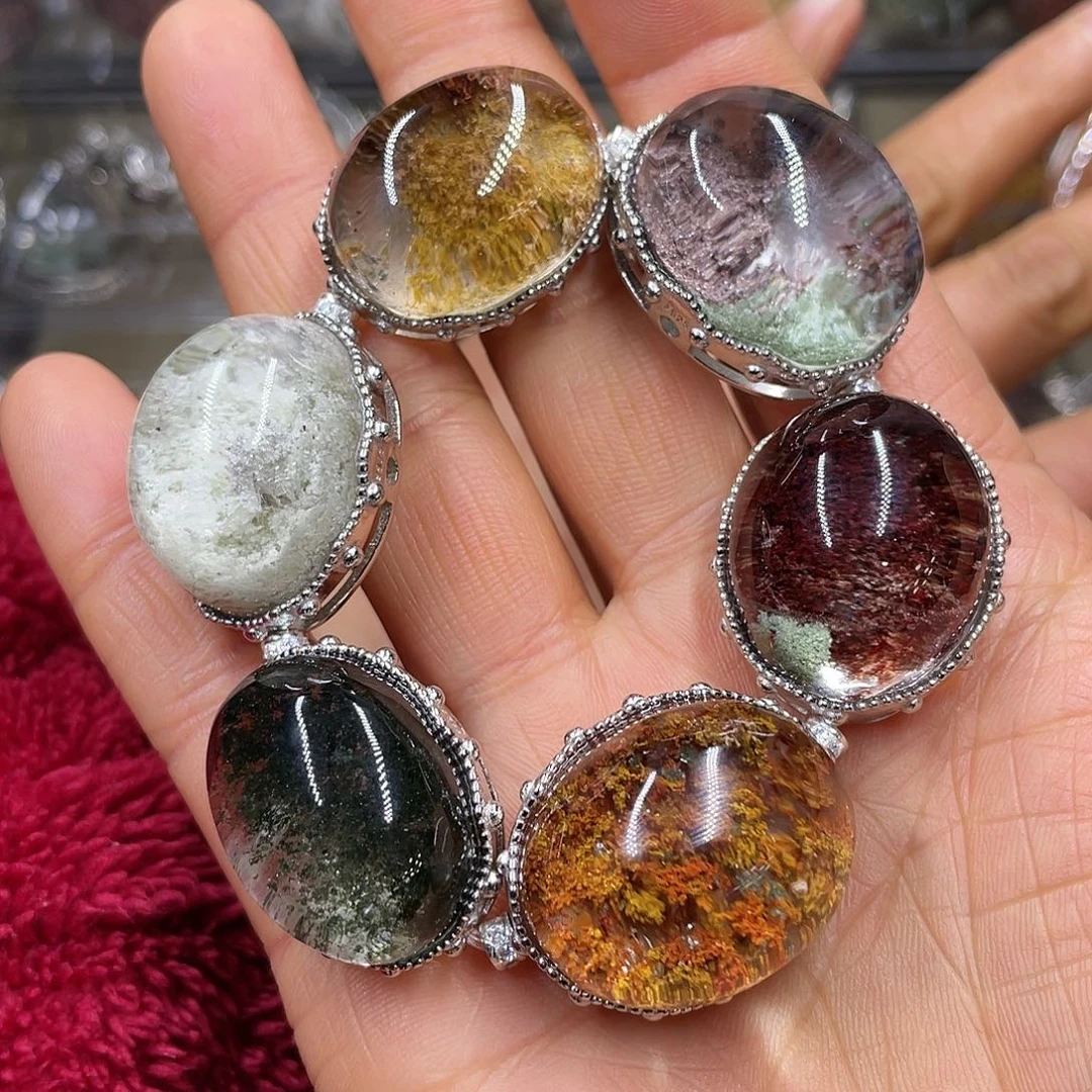 【闪购商品】水晶手链银S925镶嵌青**姐手链定制