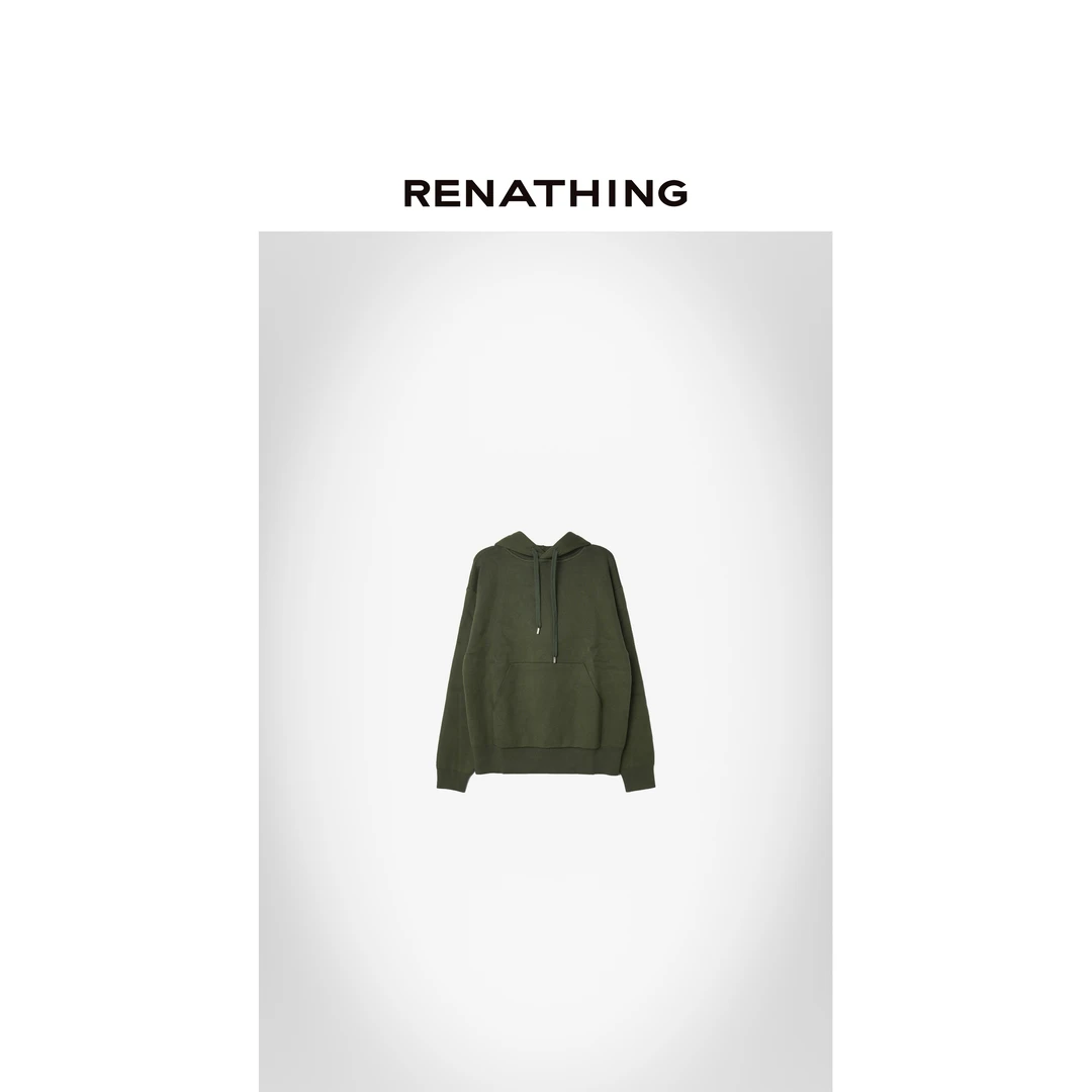 【RENATHING】多色宽松连帽松弛感针织卫衣