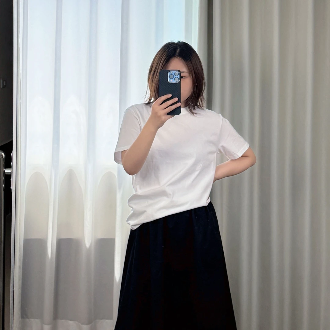 夏季白色休闲百搭T恤女重磅230g久穿不透小白t恤