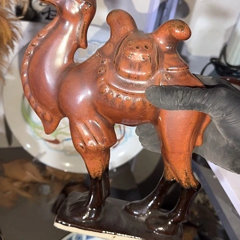 瓷片国营厂库存摆件