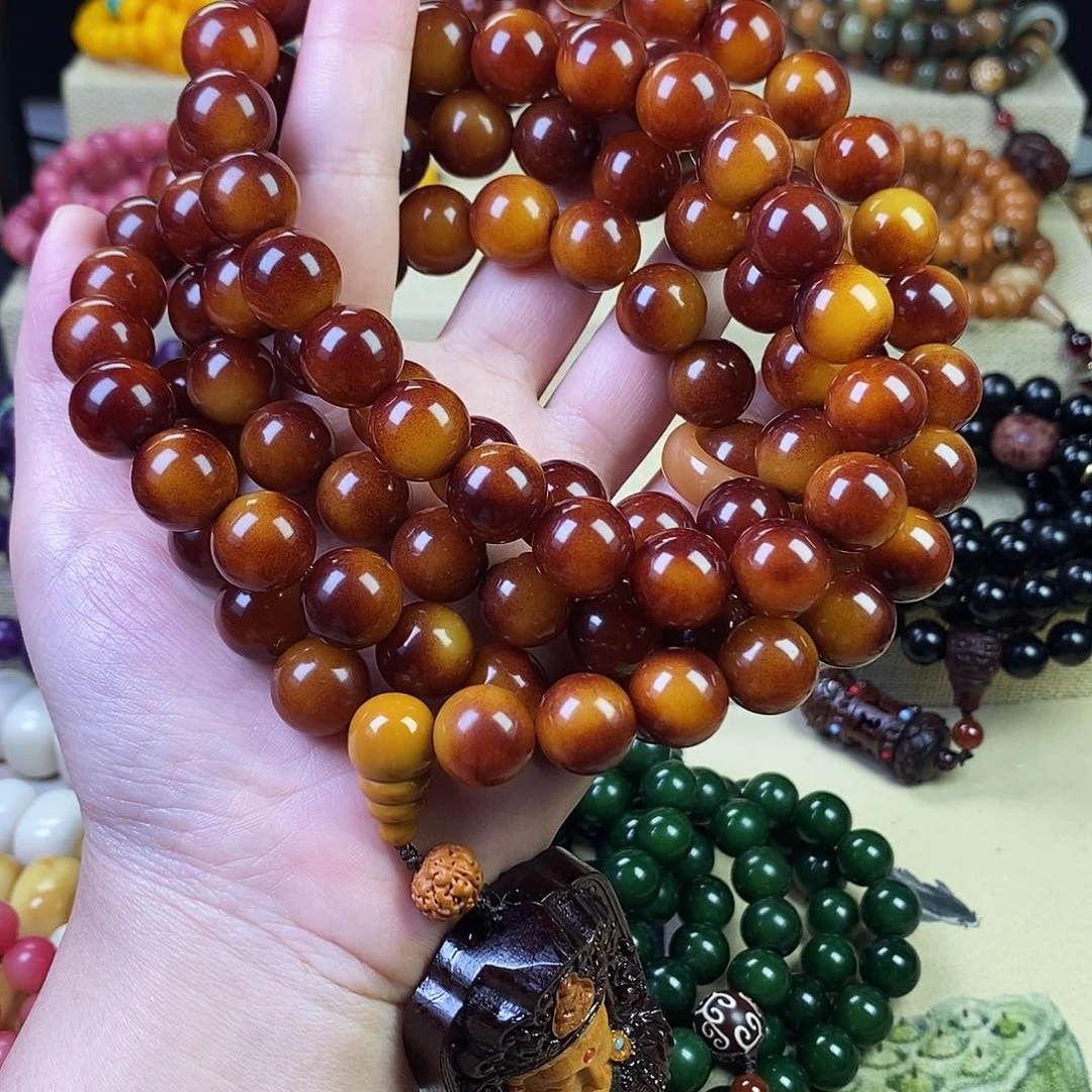 桃***雨手串白玉菩提菩提根