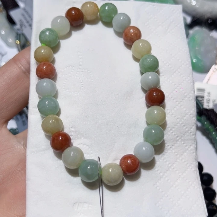 翡翠颈饰未镶嵌天然翡翠A货