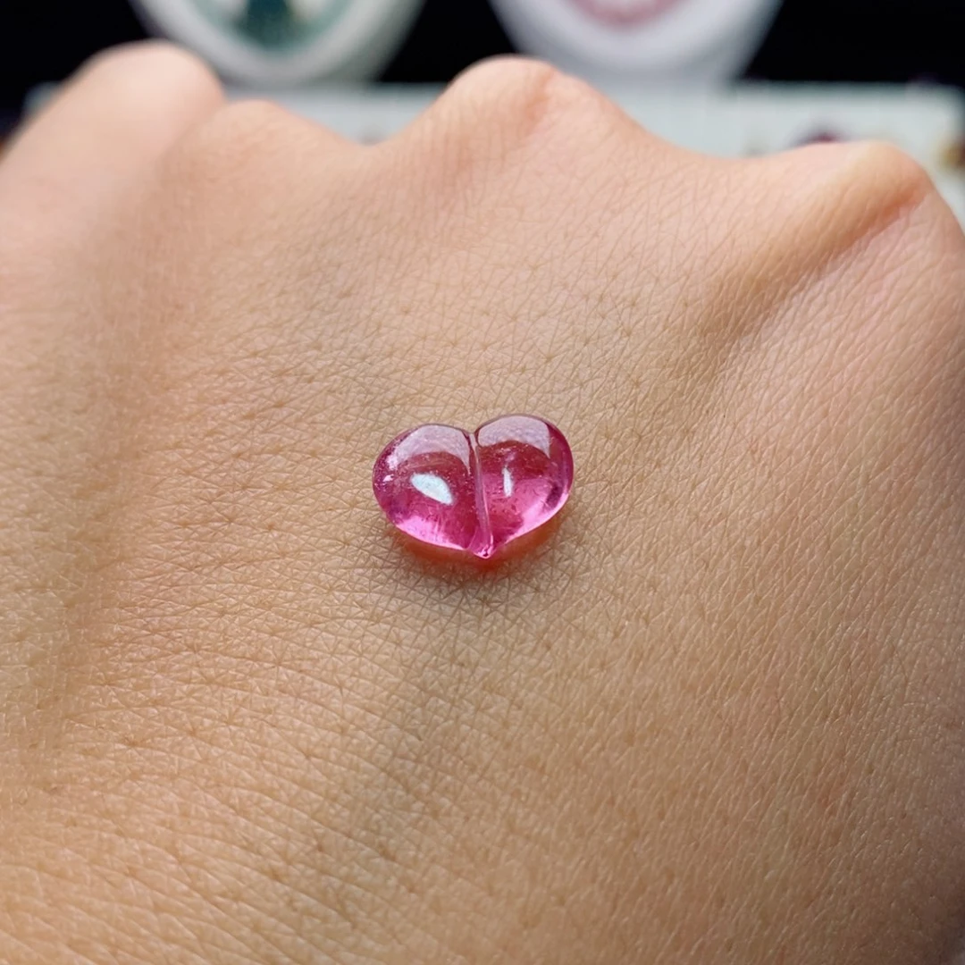 未镶嵌珠宝半成品碧玺单珠d