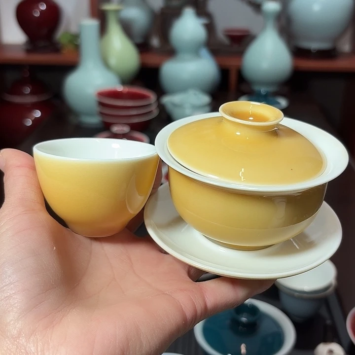 别***嗷陶瓷景德镇高温陶瓷盖碗