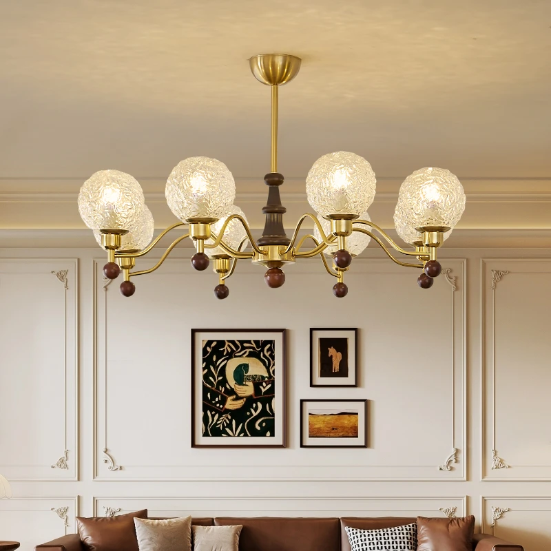 中古风美式法式卧室灯复古赫本风客厅灯法式复古吊灯法式客厅灯