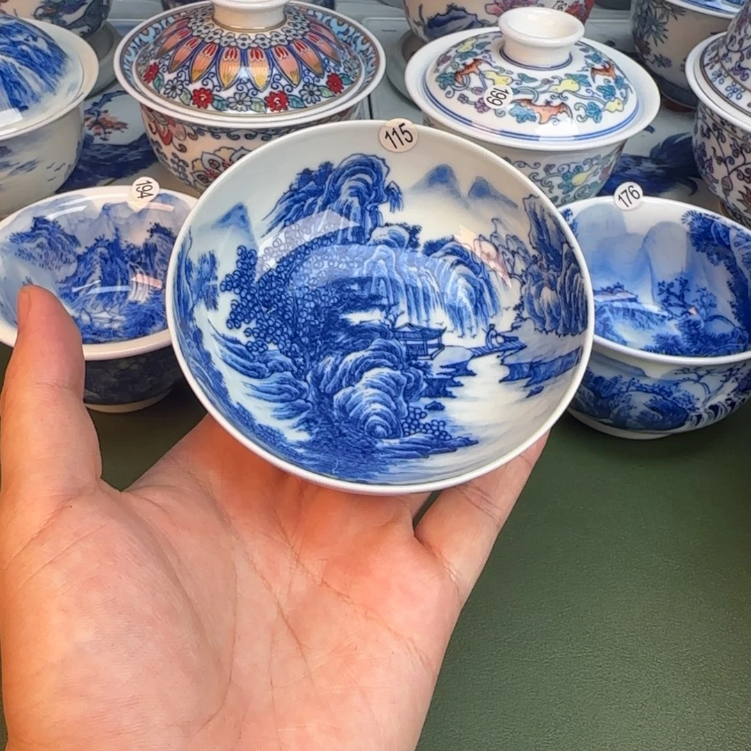 彦祖纯手工手绘茶具115