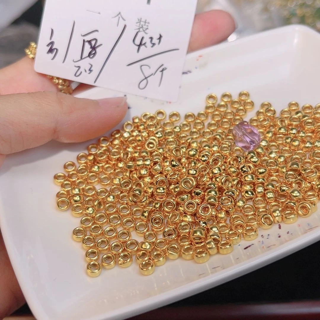 紫晶珠宝半成品银S925镀金镶嵌24