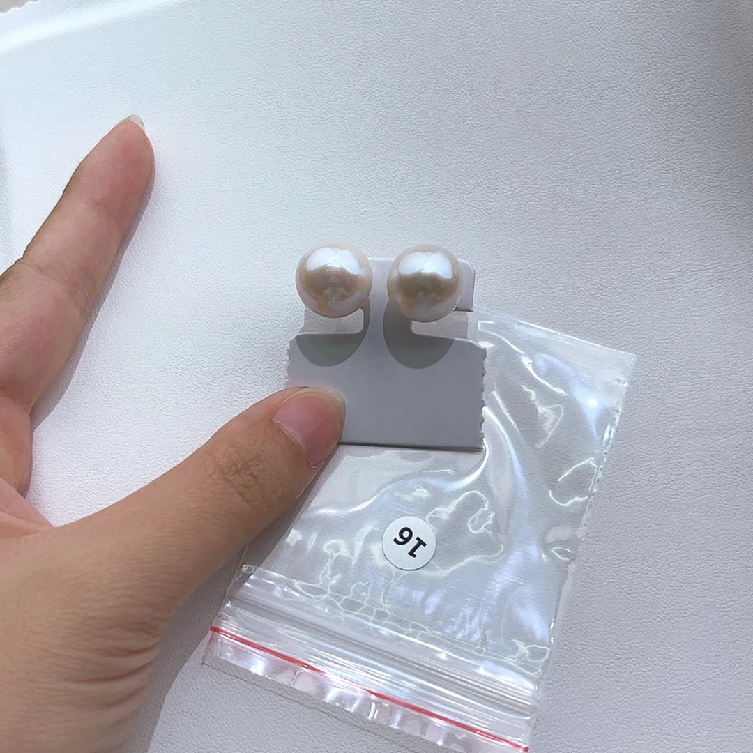 银S925镶嵌淡水珍珠耳饰