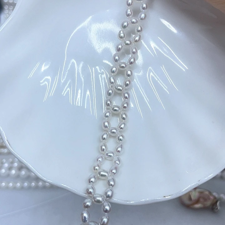 淡水珍珠手绳银S925镶嵌