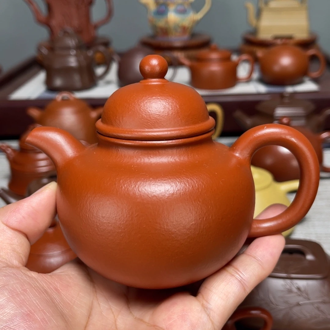 茶壶紫砂全手工制作215cc