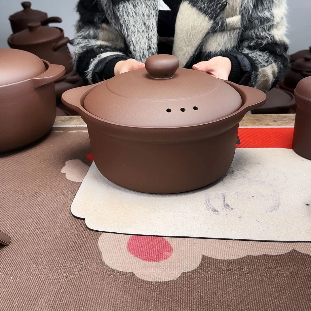 紫砂砂锅3升正品无暇