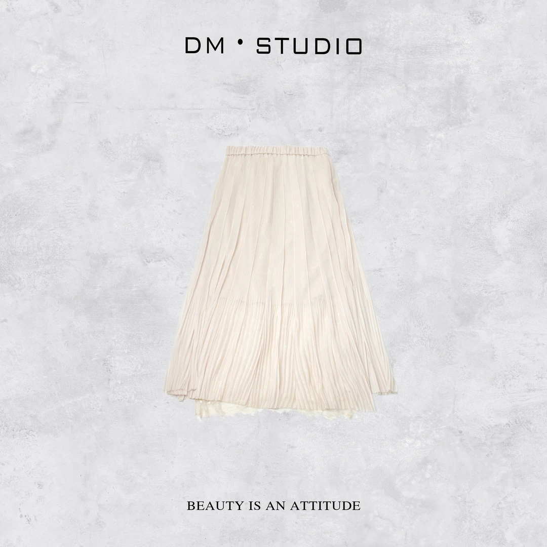 •STUDIO/精致高级气质减龄褶皱宽松大摆半身裙（2503BSQ/3645）