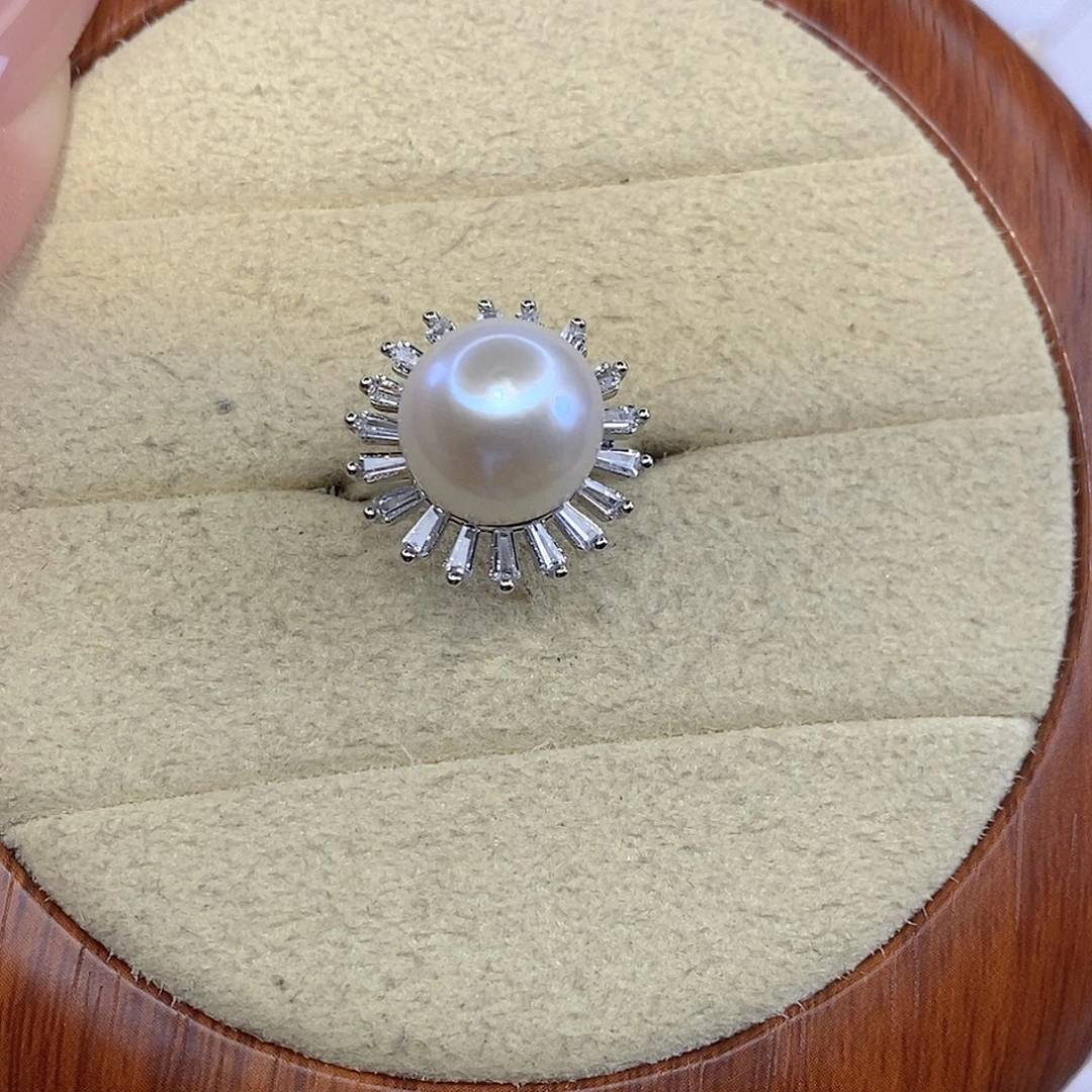 淡水珍珠合金戒指F