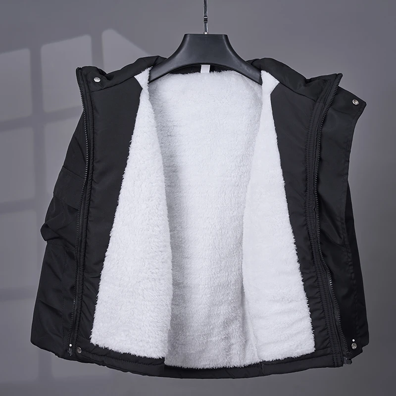 【实体品质】男童冬装加绒加厚棉衣2024新款中大儿童洋气连帽派克服