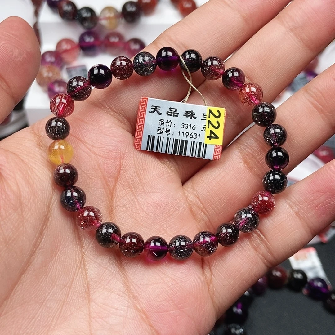 手链水晶未镶嵌黑加仑119631