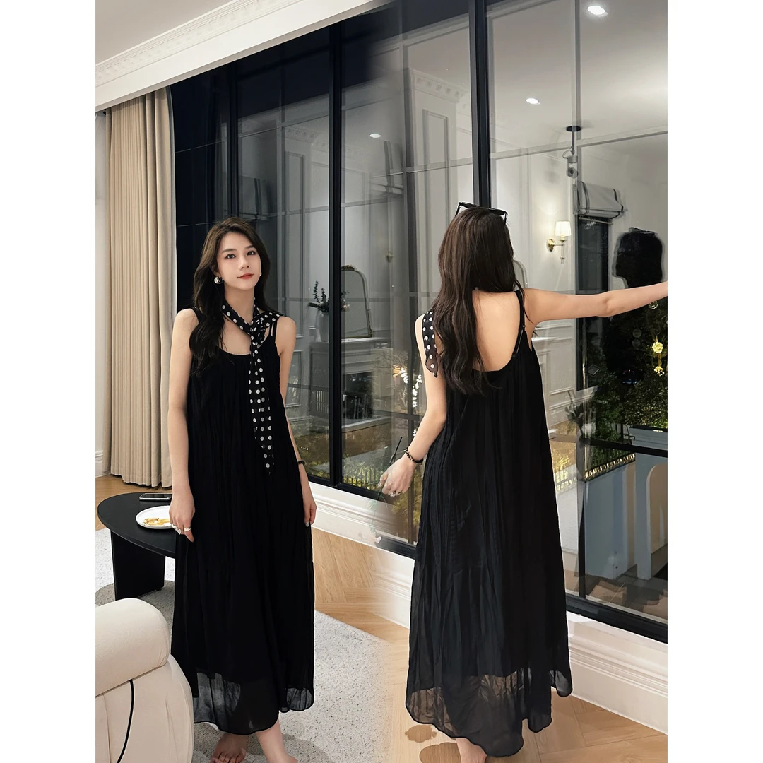 【ZHEN】92507 2025新款时尚气质修身显瘦小众设计连衣裙女