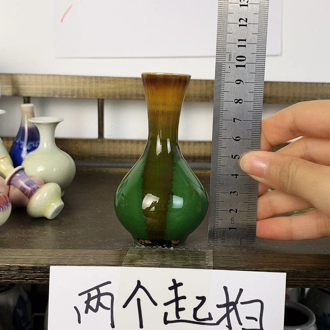 摆件景德镇高温陶瓷小花瓶