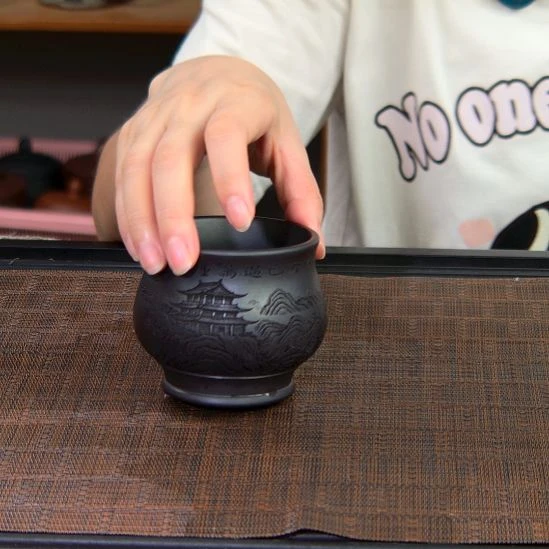 茶杯紫砂高货放漏