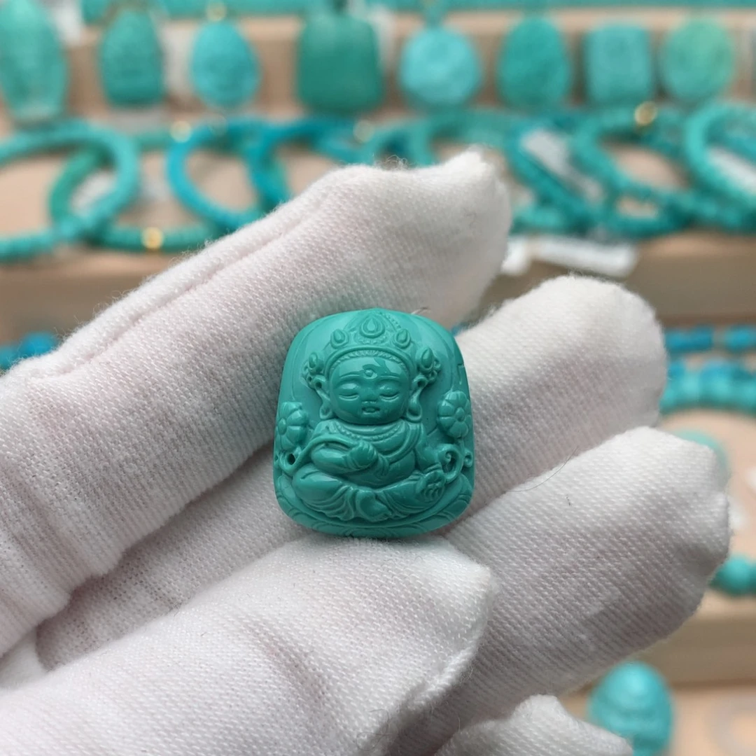 绿松石未镶嵌珠宝奇石19mm