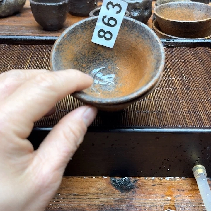 纯手工制作粗陶茶具
